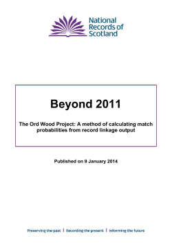 The Ord Wood Project: A method of calculating match probabilities