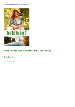 Smile Like You Mean It (Summer Lake 7) by SJ McCoy