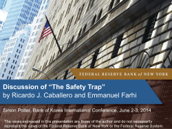 The Safety Trap - Federal Reserve Bank of New York