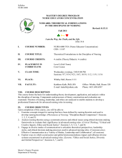 department of nursing