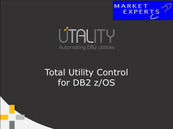 Total Utility Control for DB2 z/OS