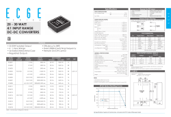 25 - 30 watt 4:1 input range dc-dc converters