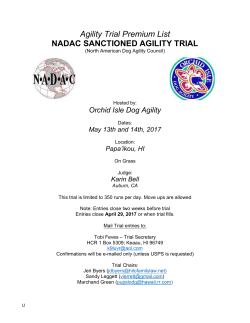 Entry fees - Far-Flung Dog Training