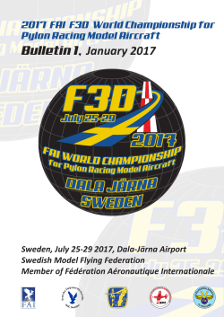 Bulletin 1.cdr - 2017 FAI F3D World Championship for Pylon Racing