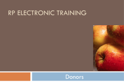 Donor Types