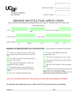 Bronze shuttle pass application