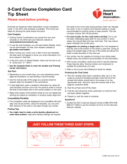 3-Card Course Completion Card Tip Sheet