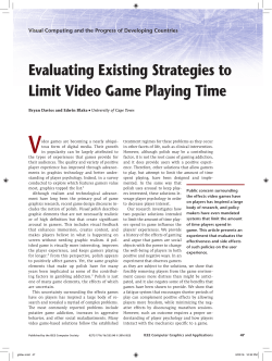 Evaluating Existing Strategies to Limit Video Game Playing Time