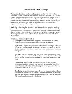 Construction Site Challenge