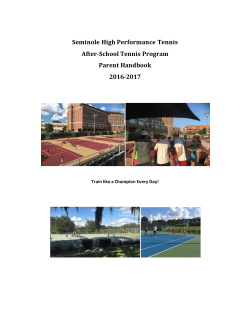 Seminole High Performance Tennis After