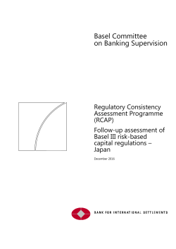 Follow-up assessment of Basel III risk