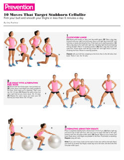 10 Moves That Target Stubborn Cellulite
