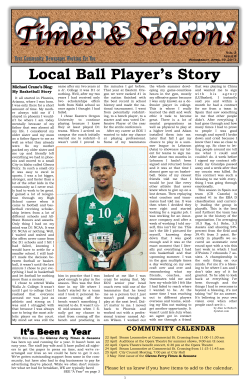 Local Ball Player`s Story