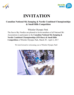 Invitation 2017 SJ NC Whistler Olympic Park