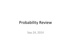 Probability Tutorial Slides