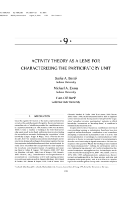 Activity Theory as a Lens for Characterizing the Participatory Unit