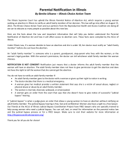 Parental Notification in Illinois