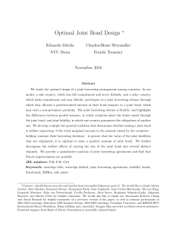 Optimal Joint Bond Design