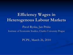 Efficiency Wages in Heterogenous Labour Markets