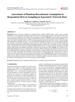 Assessment of Random Recruitment Assumption in Respondent