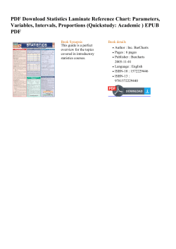 PDF Statistics Laminate Reference Chart