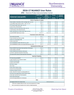 2016-17 NUANCE User Rates