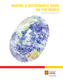 making a sustainable mark on the world