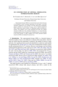 On Construction of Optimal Mixed-Level