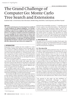 The grand challenge of computer Go: Monte Carlo tree search and