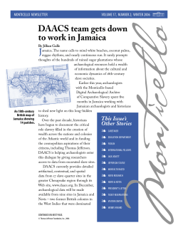 DAACS team gets down to work in Jamaica