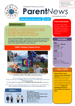 97.0% Year 6 SATS CBBC Fantasy Game Show