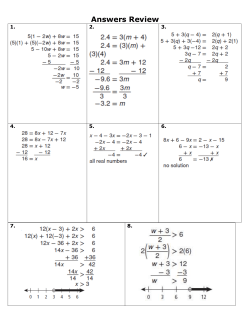 Answers Review - White Plains Public Schools