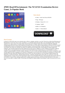 Read RNtertainment: The NCLEX