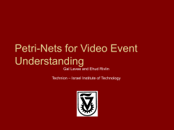 Building Petri Nets from Video Event Ontologies