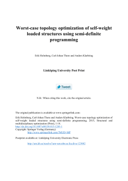 Worst-case topology optimization of self-weight loaded