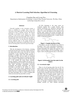 A Shortest Learning Path Selection Algorithm in E