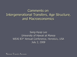 Consumption and Labor Income Profiles: Results