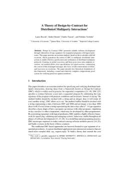 A Theory of Design-by-Contract for Distributed Multiparty Interactions