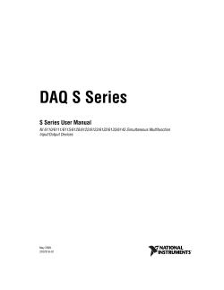 S Series User Manual - National Instruments