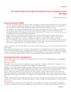 Existing instrumentation features in Oracle