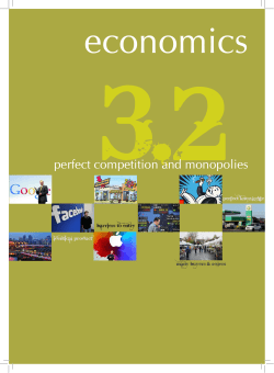 perfect competition and monopolies