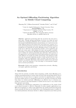 An Optimal Offloading Partitioning Algorithm in Mobile Cloud
