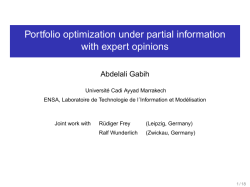 Portfolio optimization under partial information with expert opinions