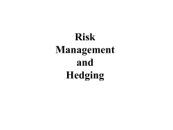 Enterprise Risk Management - Lecture 3