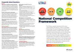 National Competition Framework