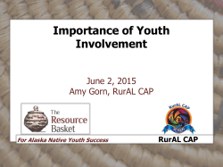 F2 &ndash; Importance Youth Involvement