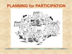 Plan for Participation