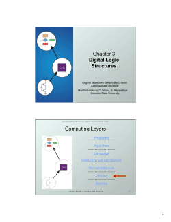 Chapter 3 Digital Logic Structures Computing Layers