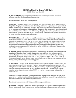 9-10 Inhouse Rules - Middle River Baseball