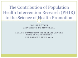 An exemple of research on implementation systems